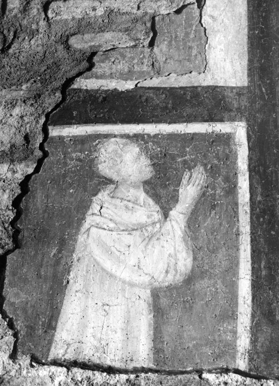 figura di monaco cistercense (dipinto, ciclo) - ambito senese (sec. XIV)